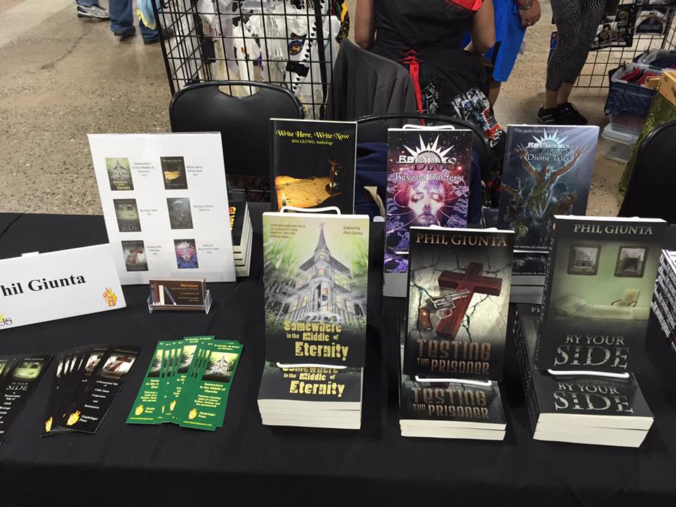 Table Setup at Great Philly Comic Con | Phil Giunta – Award-Winning ...